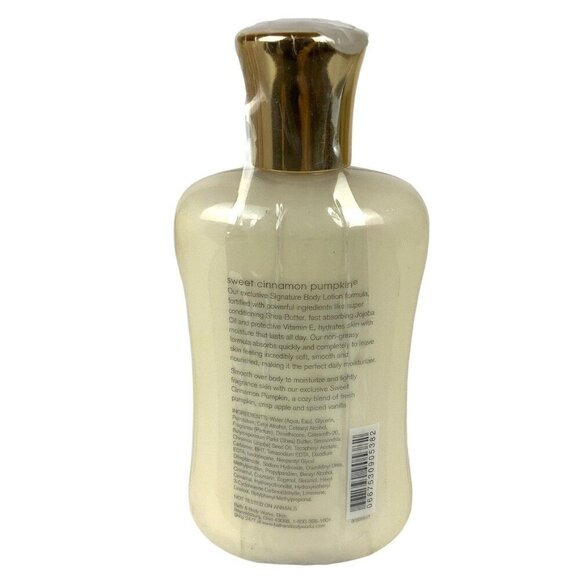Bath & Body Works Sweet Cinnamon Pumpkin Body Lotion 8 Oz Signature Collection - Picture 2 of 4